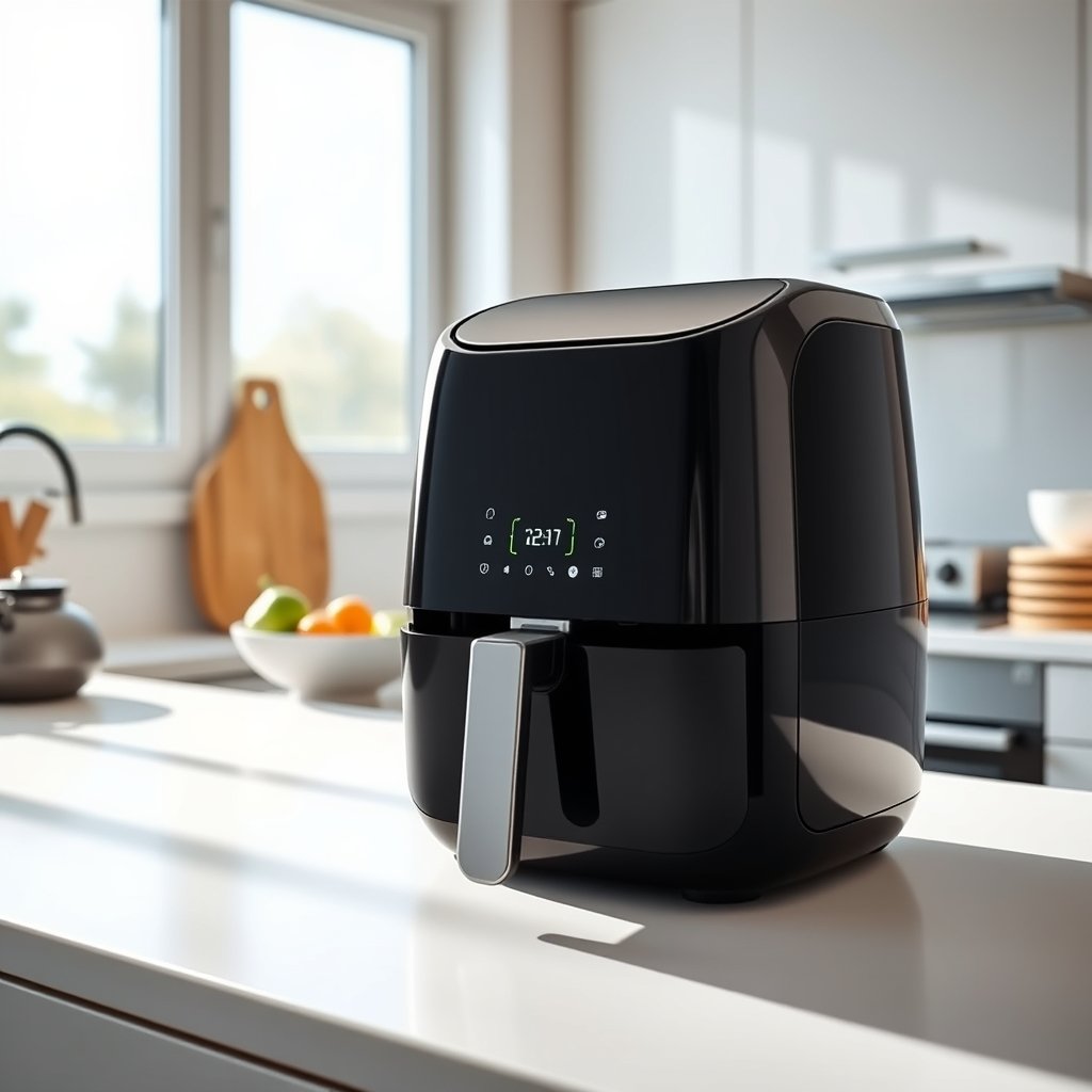 compact airfryer product view