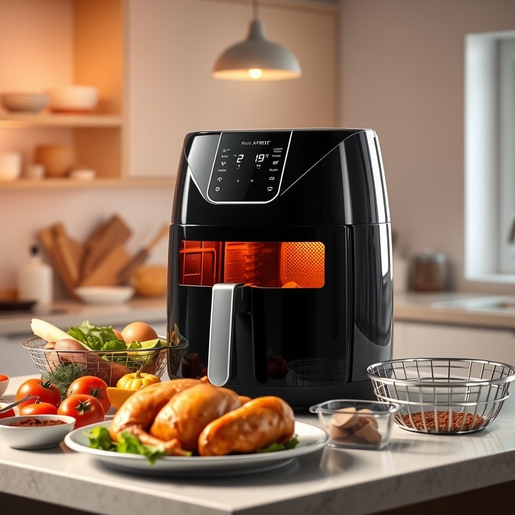 digital airfryer product view