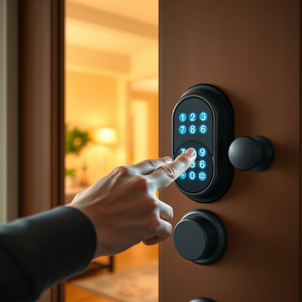 Keyless Deadbolt: 7 Ultimate Steps For Amazing Home Security 2026 2 keyless deadbolt in action