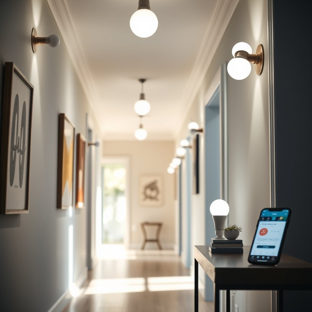 smart bulb in action