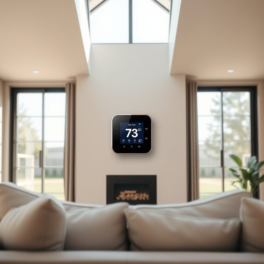 smart thermostat product view