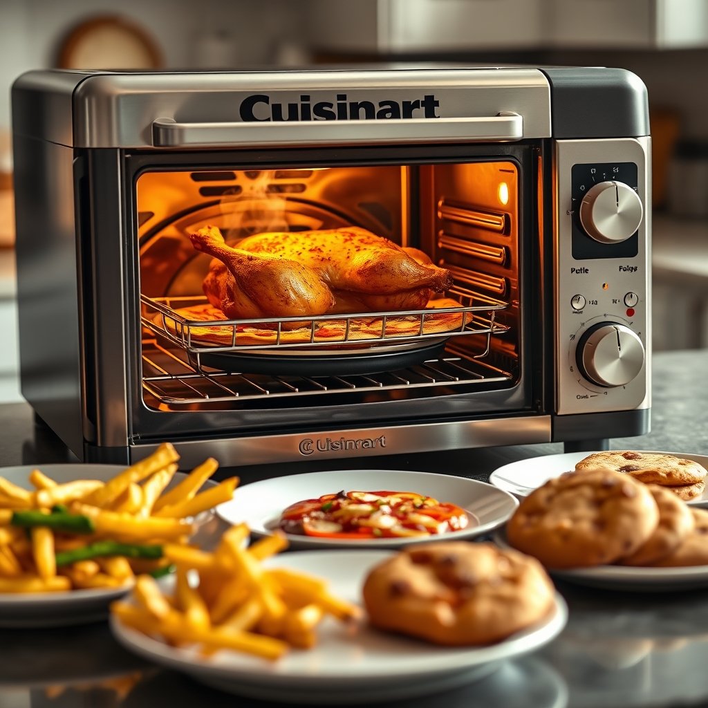 air fryer in action